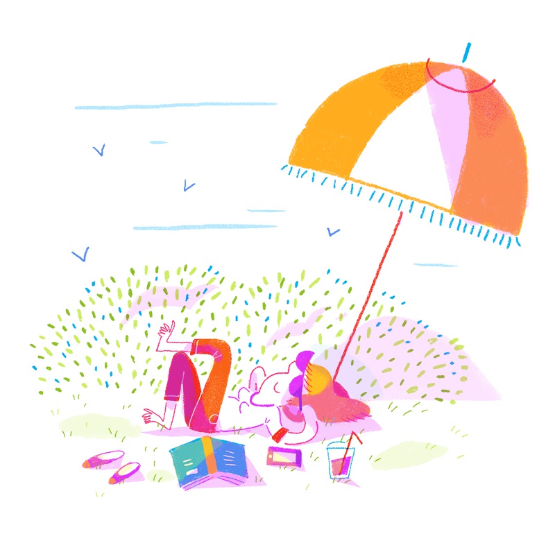 illustration oceane meklemberg parasol.jpg - Ocane MEKLEMBERG | Virginie